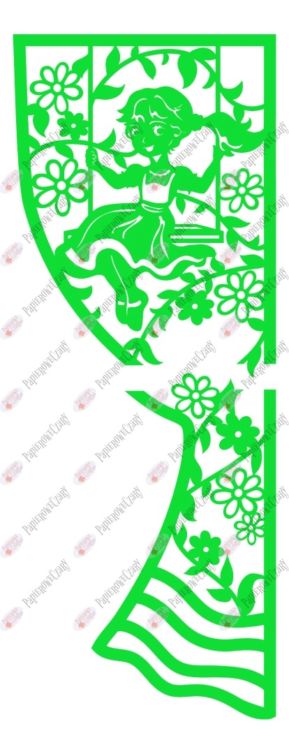 Zasłonka wiosenna 5 Dekoracje z papieru