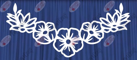 Girlanda kwiaty 1 Dekoracje z papieru