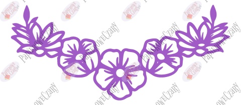 Girlanda kwiaty 1 Dekoracje z papieru