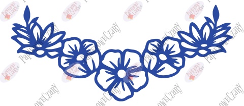 Girlanda kwiaty 1 Dekoracje z papieru