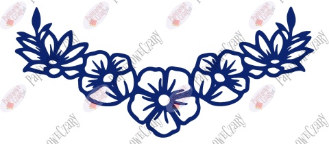 Girlanda kwiaty 1 Dekoracje z papieru