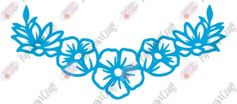 Girlanda kwiaty 1 Dekoracje z papieru