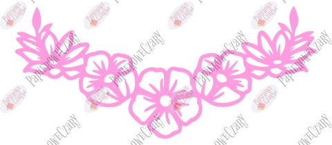 Girlanda kwiaty 1 Dekoracje z papieru