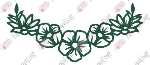 Girlanda kwiaty 1 Dekoracje z papieru