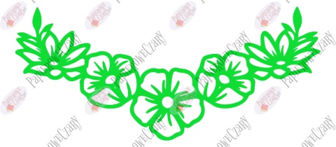 Girlanda kwiaty 1 Dekoracje z papieru