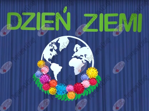 Zestaw 42/2 XXL Dzień Ziemi kwiaty Dekoracje z papieru