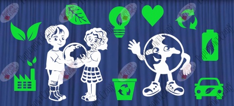 Zestaw 43 Dzień Ziemi Dekoracje z papieru