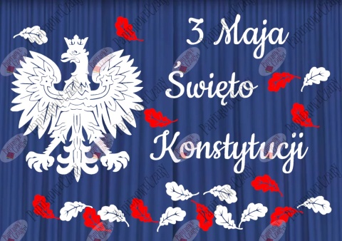 Zestaw 98/5 Godło 3 Maja Dekoracje z papieru