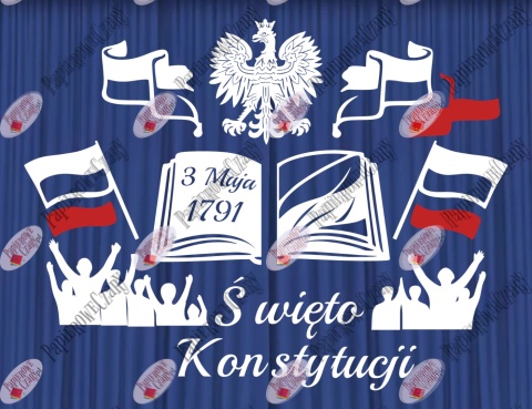 Zestaw 155 Święto Konstytucji 3 Maja Dekoracje z papieru