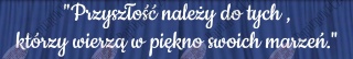 Napis "Przyszłość należy do tych, którzy..." Zakończenie Roku Dekoracje z papieru