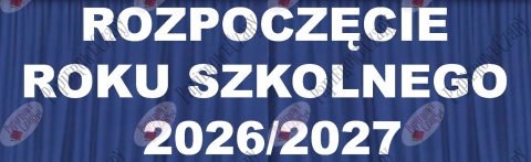Napis "Rozpoczęcie Roku Szkolnego 2026/2027" 4 Dekoracje z papieru