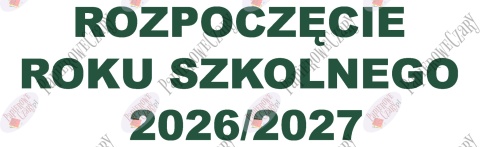 Napis "Rozpoczęcie Roku Szkolnego 2026/2027" 4 Dekoracje z papieru