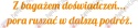 Napis "Z bagażem doświadczeń..." 2 Zakończenie Roku Dekoracje z papieru