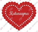 Serce 2 z imieniem Dekoracje z papieru