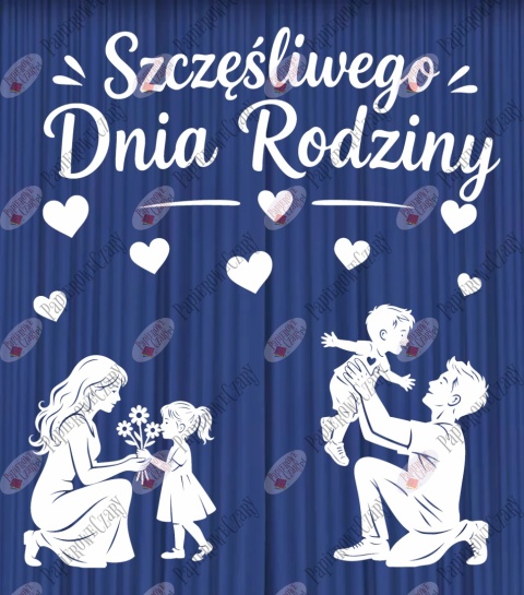 Zestaw 250 Dzień Rodziny Dekoracje z papieru