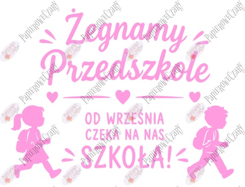 Zestaw 252 Żegnamy Przedszkole Dekoracje z papieru
