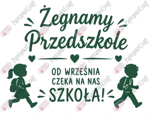 Zestaw 252 Żegnamy Przedszkole Dekoracje z papieru