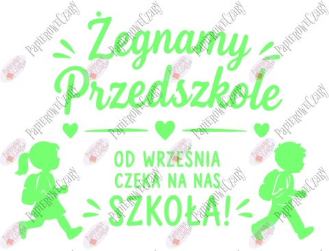 Zestaw 252 Żegnamy Przedszkole Dekoracje z papieru