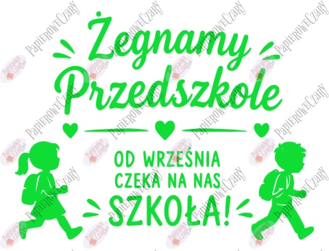 Zestaw 252 Żegnamy Przedszkole Dekoracje z papieru