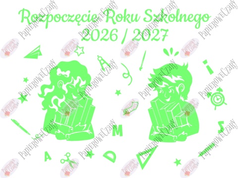 Zestaw 223 Rozpoczęcie Roku Szkolnego Dekoracje z papieru