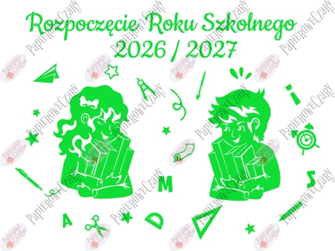 Zestaw 223 Rozpoczęcie Roku Szkolnego Dekoracje z papieru