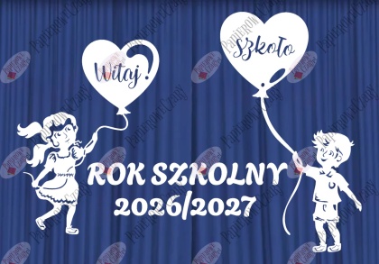 Zestaw 226 Rok Szkolny Dzieci Balony Dekoracje z papieru