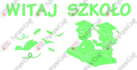 Zestaw 228 Witaj Szkoło Dekoracje z papieru