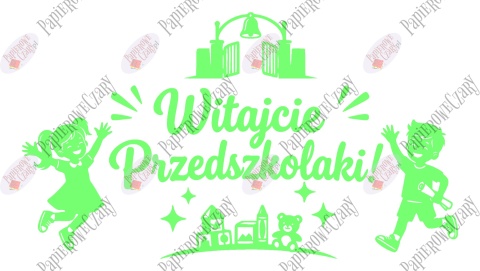 Zestaw 232 Witajcie Przedszkolaki Dekoracje z papieru