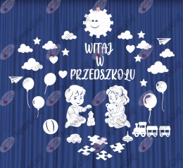 Zestaw 233 WITAJ W PRZEDSZKOLU Dekoracje z papieru
