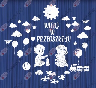 Zestaw 233 WITAJ W PRZEDSZKOLU Dekoracje z papieru