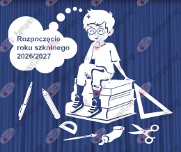 Chłopiec na książkach 1 Rok Szkolny Dekoracje z papieru