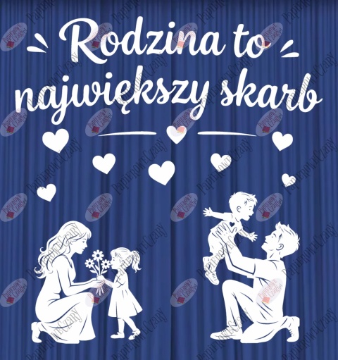 Zestaw 251 Dzień Rodziny Dekoracje z papieru