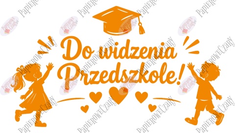 Zestaw 253 Do widzenia Przedszkole Dekoracje z papieru