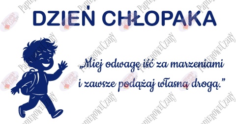 Zestaw 239 DZIEŃ CHŁOPAKA Dekoracje z papieru