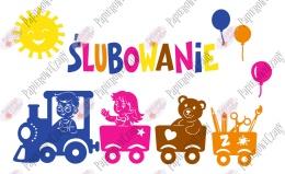 Zestaw 235C ŚLUBOWANIE Dekoracje z papieru