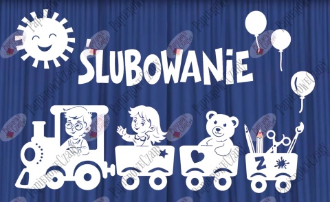 Zestaw 235C ŚLUBOWANIE Dekoracje z papieru