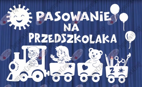 Zestaw 235D Dekoracje z papieru PASOWANIE NA PRZEDSZKOLAKA