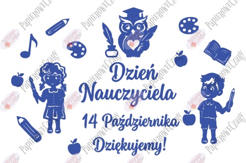 Zestaw 236 DZIEŃ NAUCZYCIELA Dekoracje z papieru