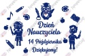 Zestaw 236 DZIEŃ NAUCZYCIELA Dekoracje z papieru
