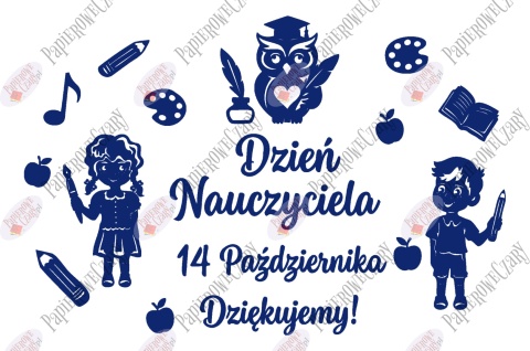 Zestaw 236 DZIEŃ NAUCZYCIELA Dekoracje z papieru