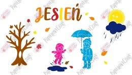 Zestaw 255 Jesień Dekoracje z papieru