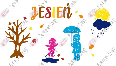 Zestaw 255 Jesień Dekoracje z papieru