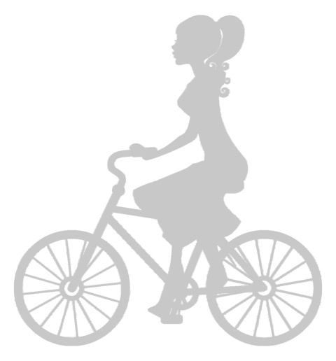 Pani na rowerze 1 Dekoracje z papieru Pani na rowerze 1 Dekoracje z papieru