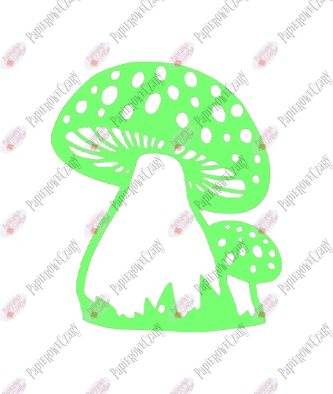Grzyb 4 Dekoracje z papieru
