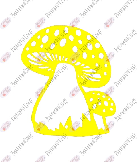 Grzyb 4 Dekoracje z papieru