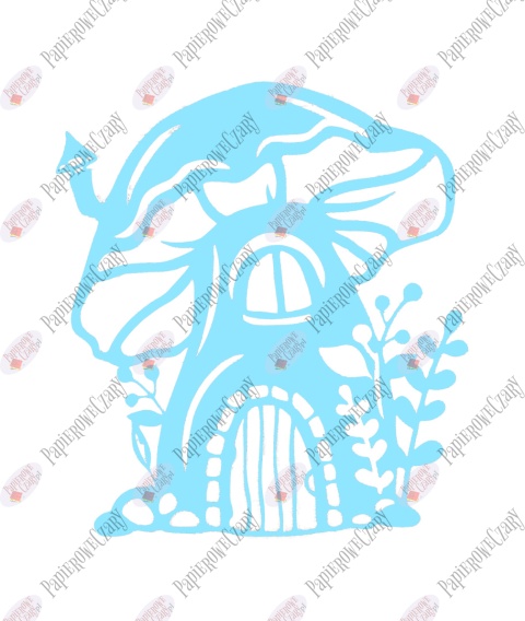 Grzyb domek 1 Dekoracje z papieru