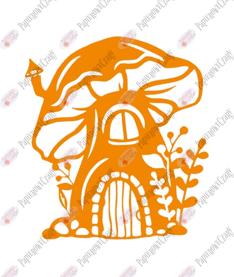 Grzyb domek 1 Dekoracje z papieru