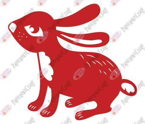 Zając 8 Dekoracje z papieru