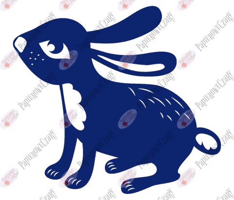 Zając 8 Dekoracje z papieru