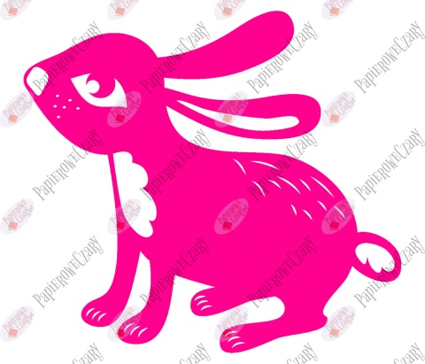 Zając 8 Dekoracje z papieru